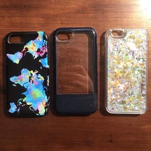Three iPhone 7 phone case good condition